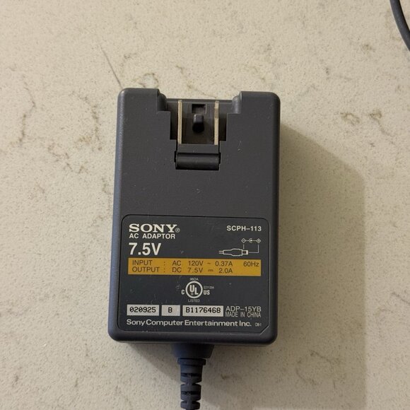Sony PlayStation PSone PS1 AC Adapter Power Supply SCPH-113 7.5V OEM Genuine - Picture 3 of 8